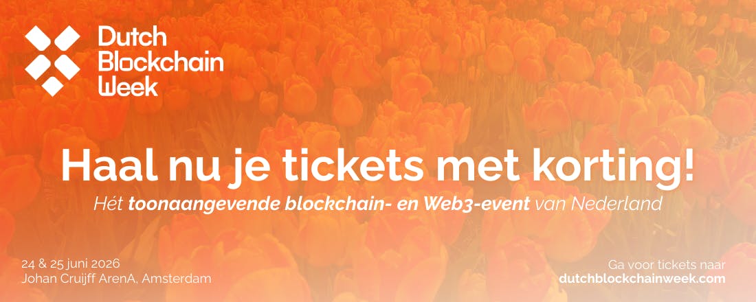 dutch blockchain week amsterdam kortingscode